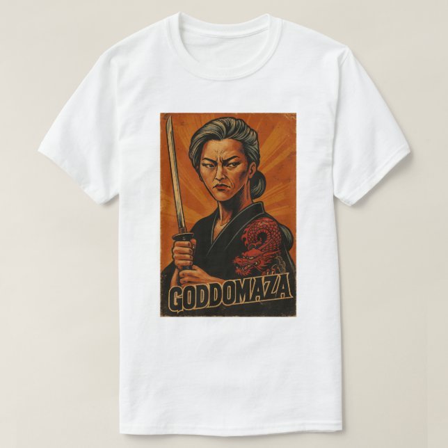 CAMISETA GODDOMAZA SAMURAI POSTER 3 TEL (Diseño del anverso)