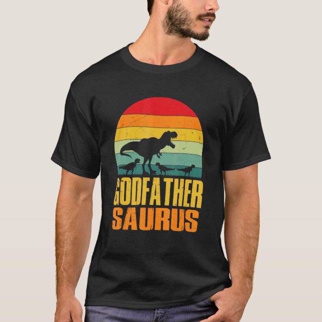 Camiseta Godfathersaurus Rex Dinosaur Godfather Saurus Fami (Anverso)
