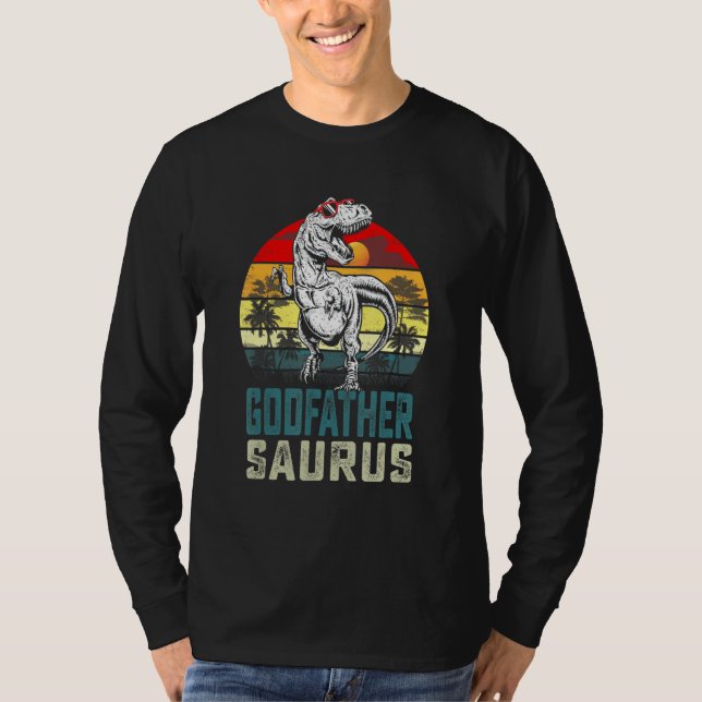 Camiseta Godfathersaurus Rex Dinosaur padrino Saurus Fath (Anverso)
