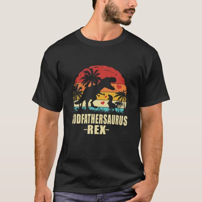 Camiseta Godfathersaurus T Rex Dinosaur padrino Saurus Fa (Anverso)