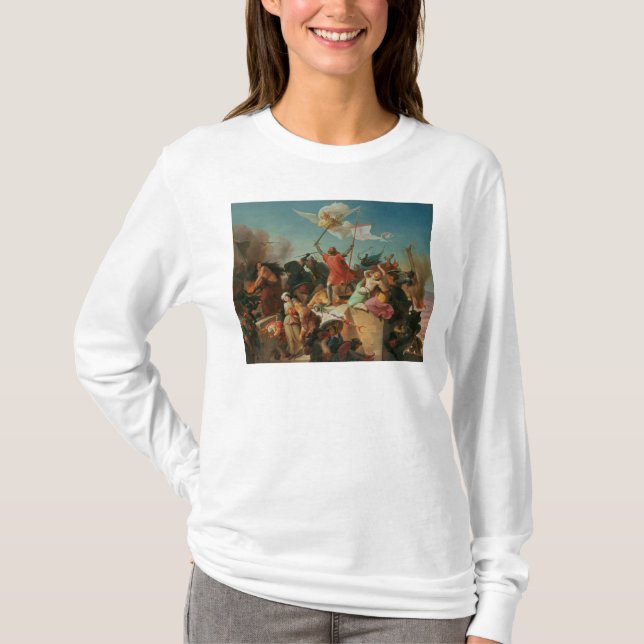 Camiseta Godfrey de Bouillon, cruzado francés (Anverso)