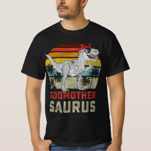 Camiseta Godmaternal sauro T Rex Dinosaurio Madrina Saurus