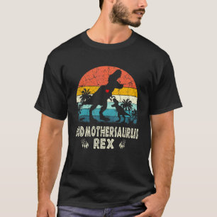 Camiseta Godmaternal sauro T Rex Dinosaurio Madrina Saurus 
