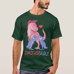 Camiseta Godmaternal sauro T Rex Dinosaurio Madrina Saurus 