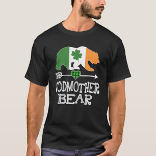 Camiseta GodMother Bear St Patrons Day Irlanda Green Plate 