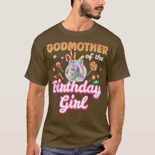 Camiseta Godmother Of The Birthday Girls Candy Family Theme