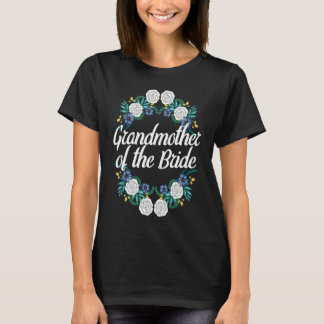 Camiseta Godmother Of The Bride Floral Wreath Bridal Shower