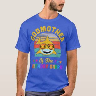 Camiseta Godmother Of The Shark Birthday Mom Matching Famil