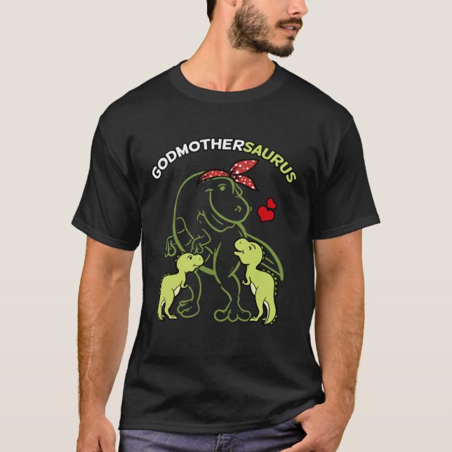 Camiseta Godmothersaurus Godmother 2 Kids Rex Godparent's D (Anverso)