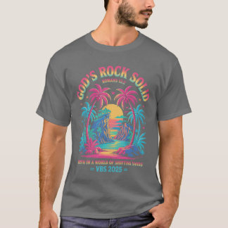 Camiseta Gods Rock sólido Breaker Rock Beach VBS 2025 Crist