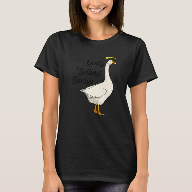 Camiseta God's Silliest Goose Funny Duck Lovers Premium_2 (Anverso)
