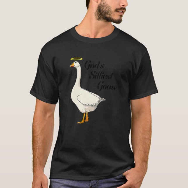 Camiseta God's Silliest Goose Funny Duck Lovers Premium_3 (Anverso)