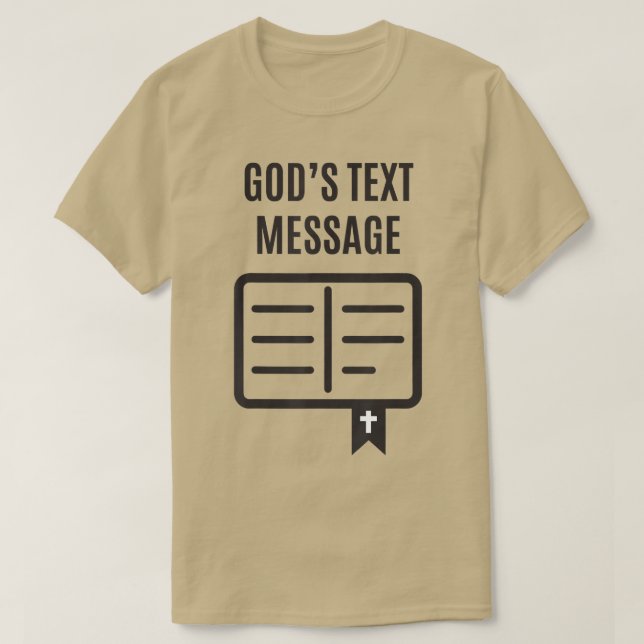Camiseta Gods Tet MessageBible Funny Christian  (Diseño del anverso)