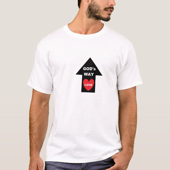 Camiseta Gods Way Love Arrow Heart (Anverso)