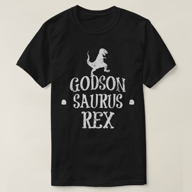 Camiseta Godson de la Madrina Funny Saurus Gift (Diseño del anverso)