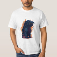 Godzilla con fuego de leña