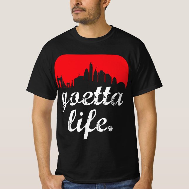 Camiseta Goetta Life Cincinnati Skyline Funny Cincinnati (Anverso)