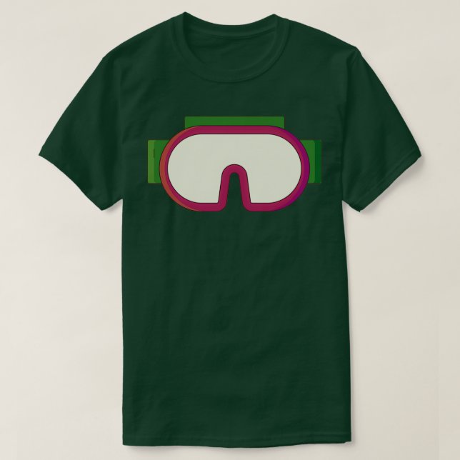 Camiseta Goggles de buceo (Diseño del anverso)