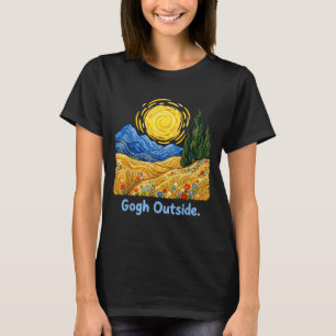 Camiseta Gogh Fuera Noche Estrellada Amante de la Naturalez