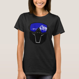 Camiseta Gogles de snowboard y montaña de máscara con probl