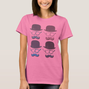 Camiseta Gogles Steampunk, Gorras y bigotes
