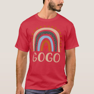 Camiseta Gogo Rainbow Grandma Cute Día de la Madre Funny Go