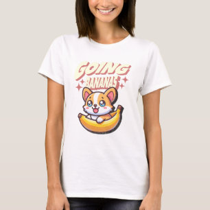 Camiseta Going Bananas Funny Cute Corgi