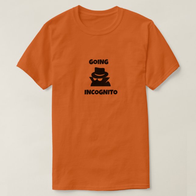 CAMISETA GOING INCOGNITO (Diseño del anverso)