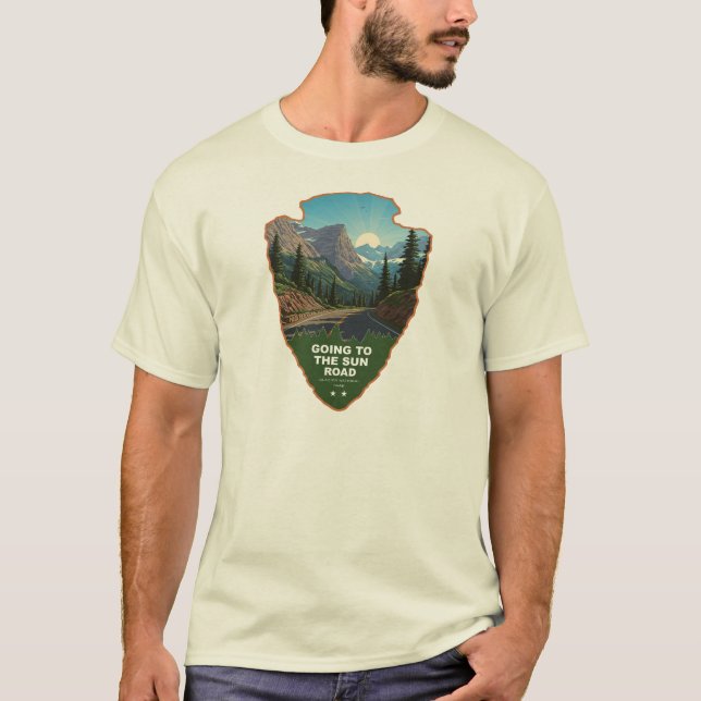 Camiseta Going To The Sun Road Glacier NP Arrowhead (Anverso)
