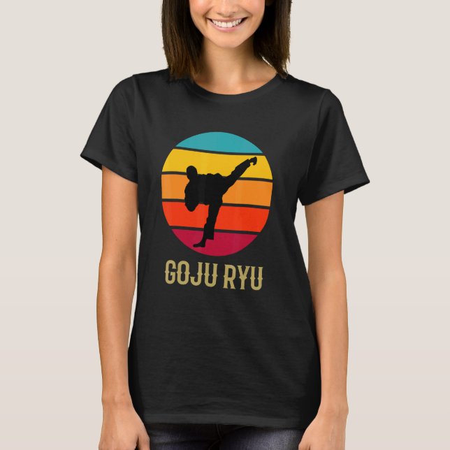 Camiseta Goju Ryu Karate con vintage artes marciales de la  (Anverso)