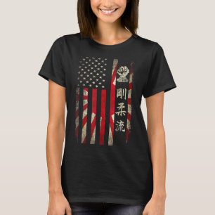 Camiseta Goju Ryu Karate USA Bandera Americana Japonesa Doj