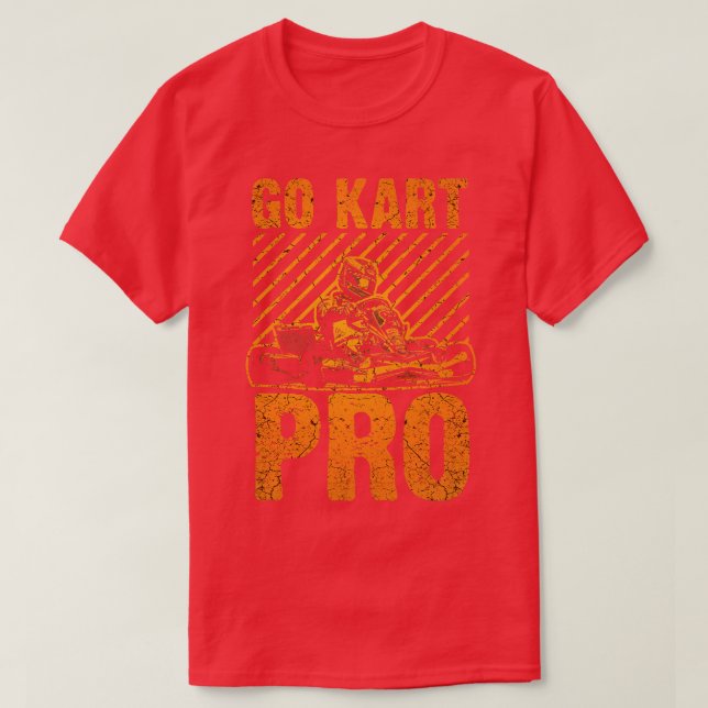 Camiseta GoKart Carreras Pro (Diseño del anverso)