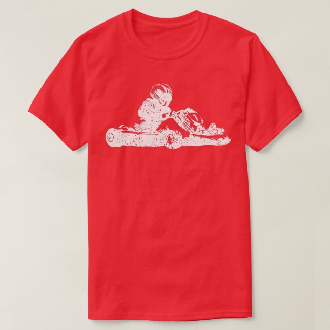 Camiseta GoKart Shirt Kart Carreras GoCart Karting Hombres  (Diseño del anverso)