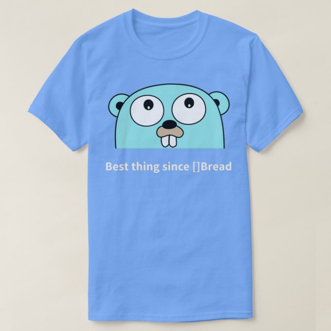 Camiseta golang gopher 1 (Diseño del anverso)