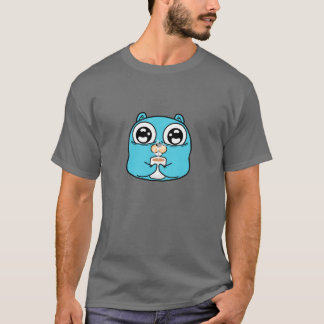 Camiseta Golang Gopher: Codificación y café