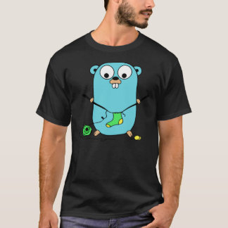 Camiseta Golang Gopher Go Knitting Classic T-Shirt