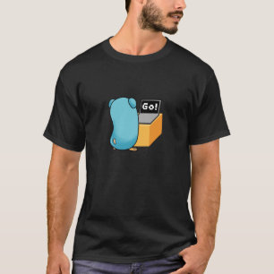 Camiseta Golang Gopher: No me moleste