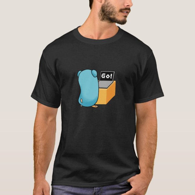 Camiseta Golang Gopher: No me moleste (Anverso)
