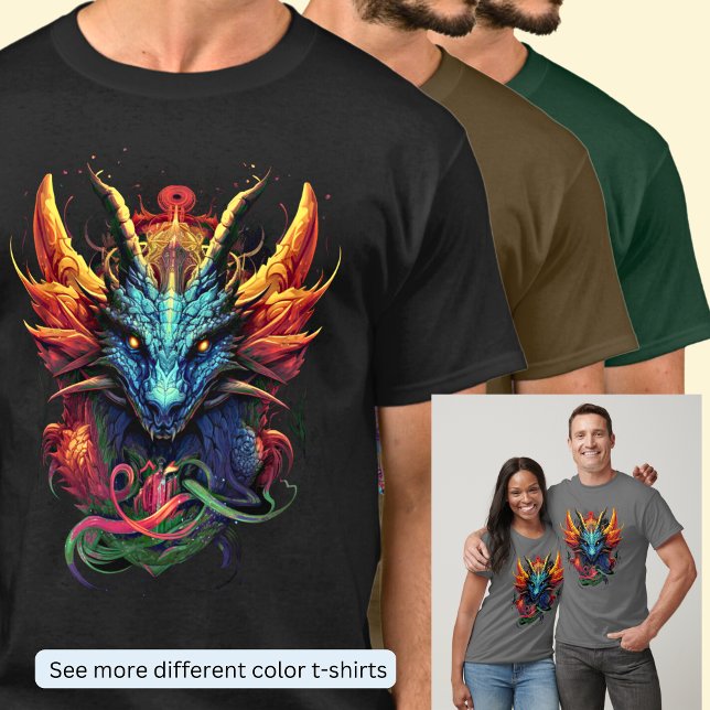 Camiseta Gold Aqua Red Dragon (Subido por el creador)
