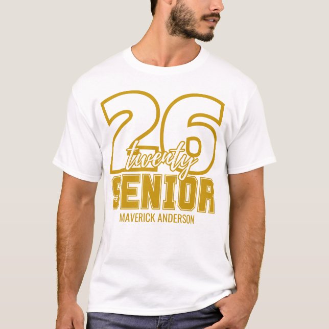Camiseta Gold Class of 2026 Graduation  (Anverso)