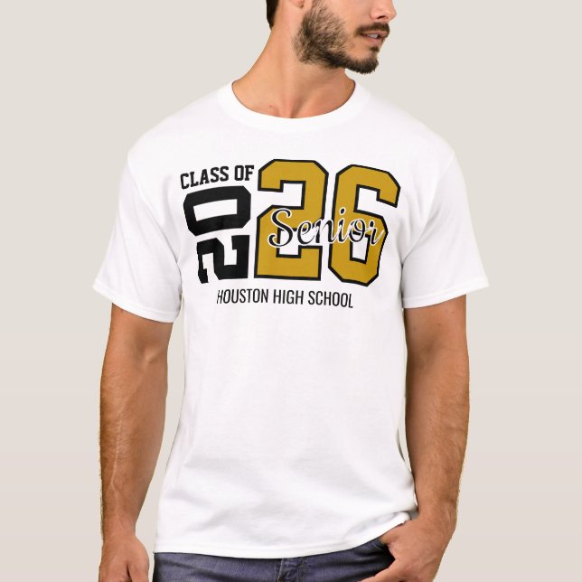 Camiseta Gold Congrats Graduation  (Anverso)