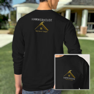 Camiseta Gold Construction Building Contractors Long Sleeve