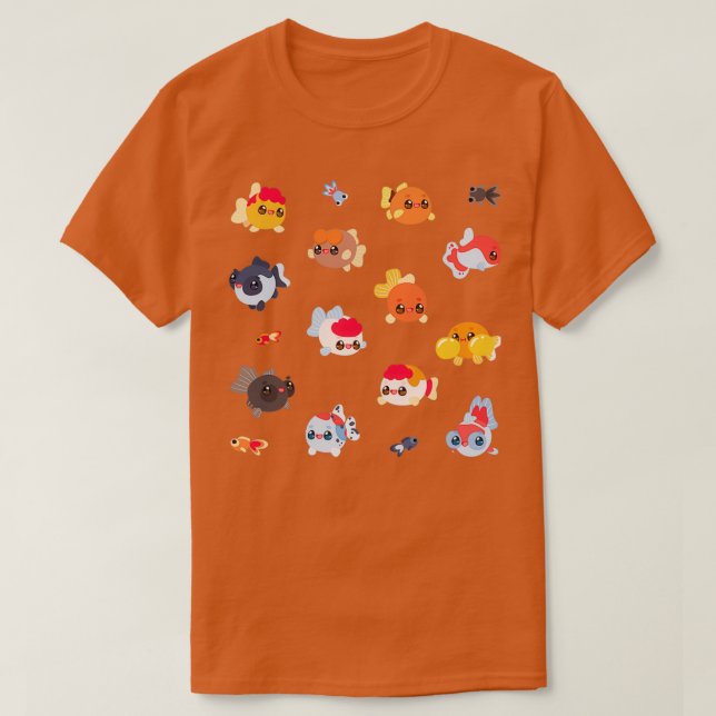 Camiseta Gold Fish Clipart (Diseño del anverso)