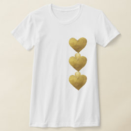 Camiseta Gold Hearts