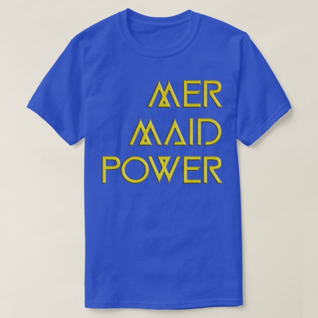 Camiseta Gold Mermaid Power and Accessories (Diseño del anverso)