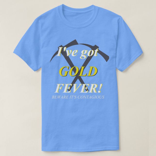 Camiseta gold prospecting (Diseño del anverso)