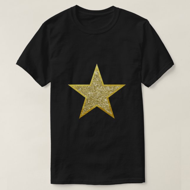 Camiseta Gold Purpurina Star Classic (Diseño del anverso)