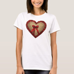 Camiseta Gold Red Lace