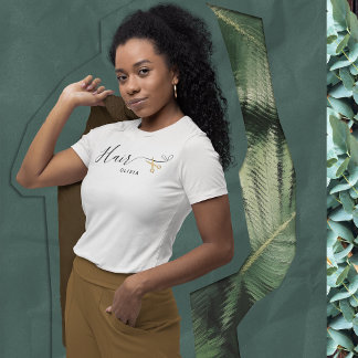 Camiseta Gold Scissors Rubor Pink Hairstylista Dresser