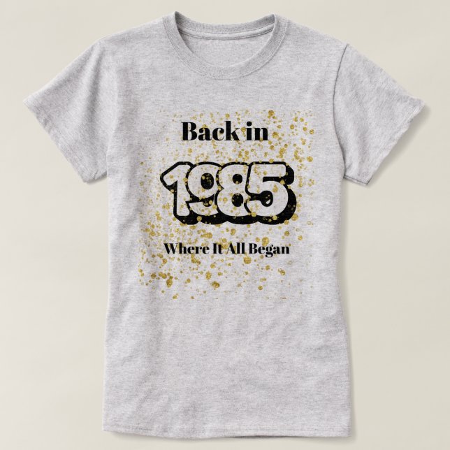 Camiseta Gold Splash 1985 (Diseño del anverso)